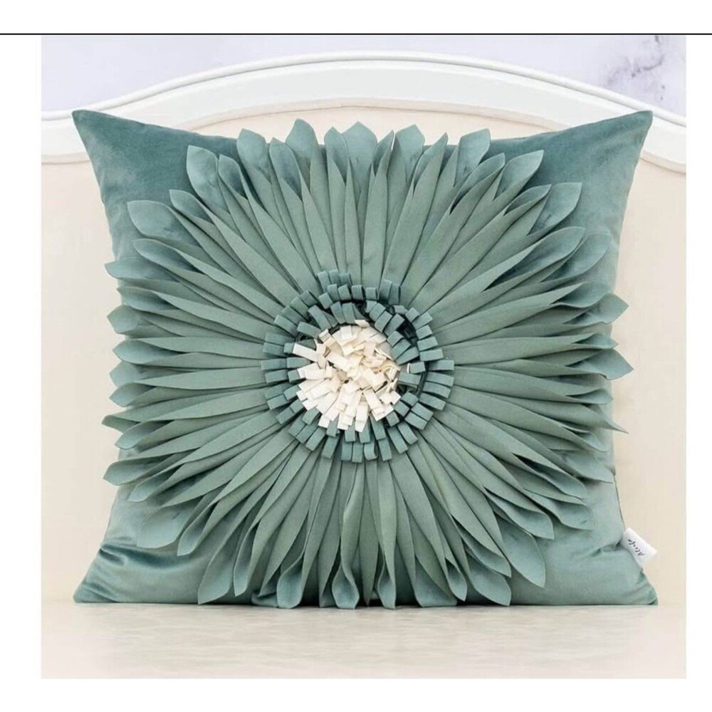 Flower Handmade Throw Pillow Decorative